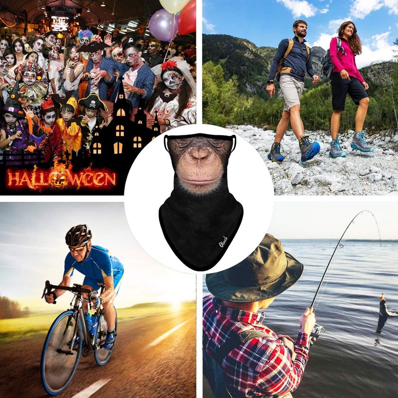 Obacle Bandana Face Mask with Ear Loops Neck Gaiter Face Mask Scarf Face Cover for Men Women - Image 4